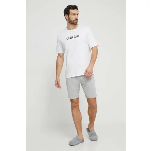 Calvin Klein Underwear Pamučna homewear majica boja: bijela, s tiskom
