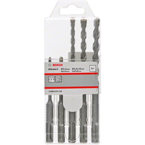 Bosch SDS PLUS-1 SET SVEDROV. 5/6/6/8/10, (21373775) Slike