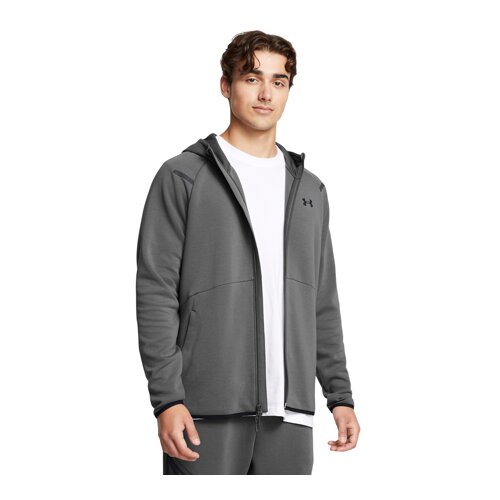 Under Armour UA Hoodie Unstoppable Full-Zip Fleece, Castlerock/Black - XXL, (21582087) Cene