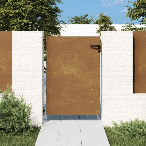 vidaXL Vrtna vrata 85x125 cm Corten jeklo Cene