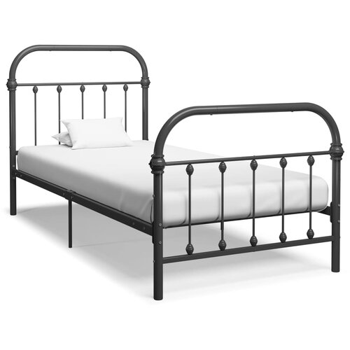 VidaXL posteljni okvir siv kovinski 90x200 cm Slike