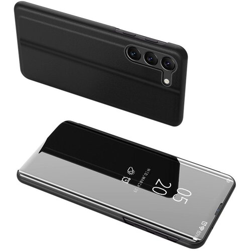  Etui/ovitek s prednjim steklom za  Samsung S23 5G, Črn Cene