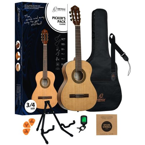  Klasična kitara ORTEGA Picker&acute;s Pack 3/4, komplet SET - Audio-Kondric Cene