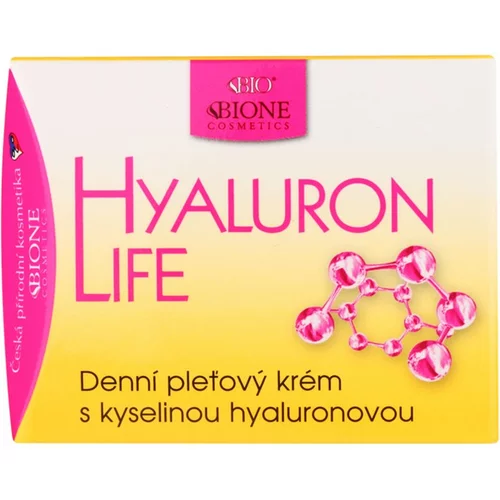 Bione Cosmetics Hyaluron Life dnevna krema za obraz s hialuronsko kislino 51 ml