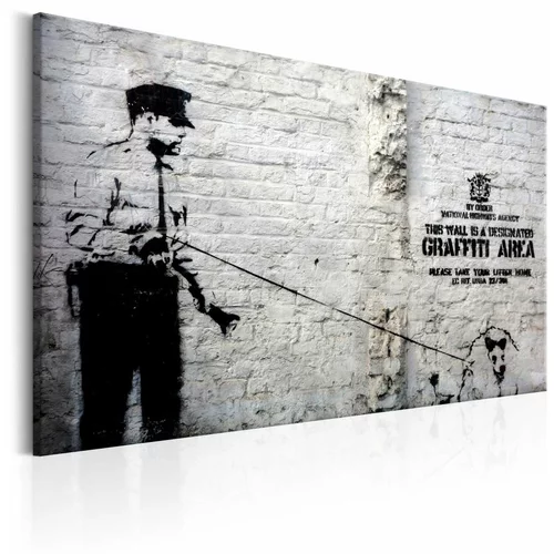  Slika - Graffiti Area (Police and a Dog) by Banksy 90x60