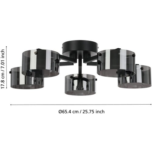 Eglo 39874 - led prigu&amp;scaron;iva plafonski luster copillos 5xLED/5,4W/230V Slike