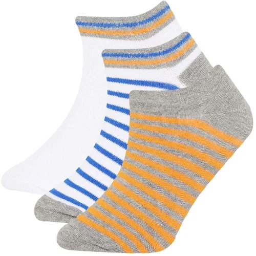 Defacto Size 3-Pack Cotton Ankle Socks