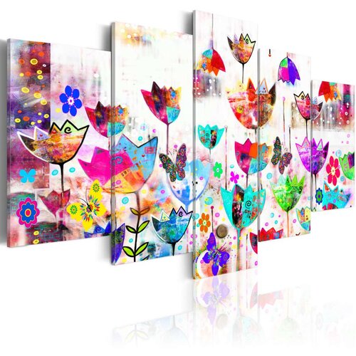  Slika - Tulips in the rain 100x50 Cijene