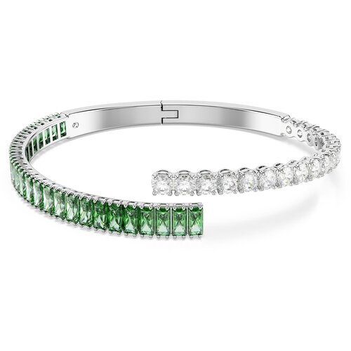 Swarovski Zapestnica zelena / srebrna / transparentna Cene