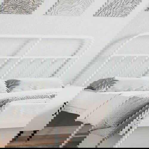 vidaXL Metalno uzglavlje bijelo 140 cm Cijene