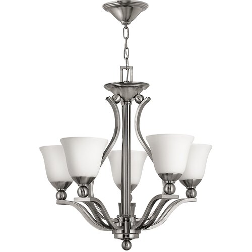 Elstead Lighting Elstead Bolla Lestenec s 5 lučmi, več krakov, brušen nikelj, E27, (22099759) Cene