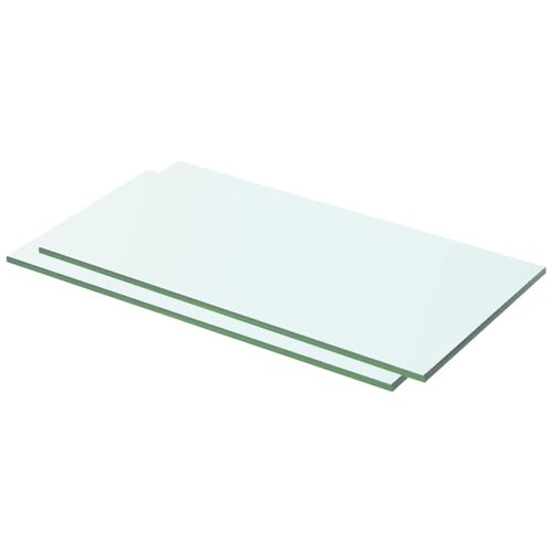 VidaXL Police 2 kosa steklo prosojno 50x20 cm, (20765412) Slike