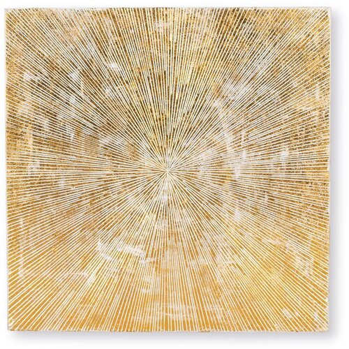 GINER Y COLOMER Vzglavje postelje iz prefinjenega zlatega MDF-ja 90x90 cm, (22147680) Cene