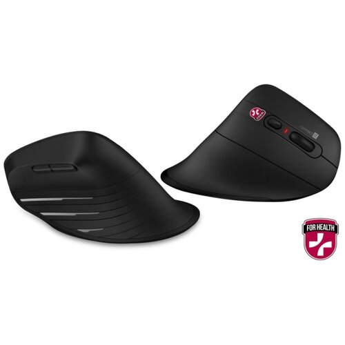 Connect IT CMO-2880-BK - Ergonomski bežični mi&amp;scaron; Verti TriMode 1000/1600/2400 DPI 2xAAA Slike