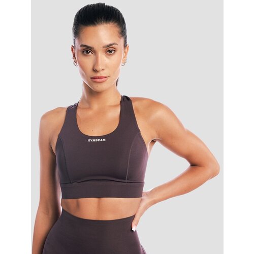 GymBeam Sportski grudnjak Aura Tee Brown Slike