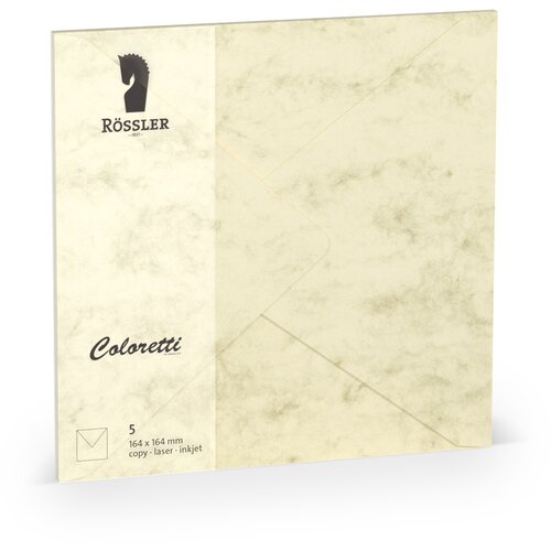 Grupo COLORETTI VELIKA KVADRATNA KUVERTA 5 ENOT KREM MARMOR, (20870673) Cene