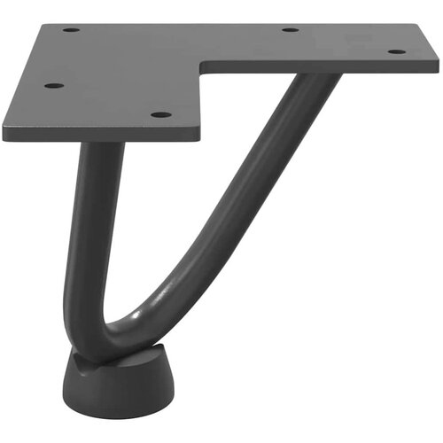 VidaXL Noge s ukosnicama za stolić za kavu 4 kom. antracit 10 cm puni čelik Slike