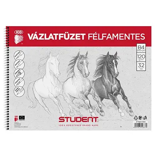 ICO Student pollesni zvezek za skice spiralne vezave B4 Cene