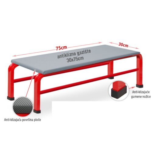 Metalni steper 75x30x34cm Cene