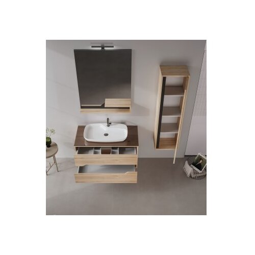Hanah home Kupatilski ormarić sa umivaonikom i ogledalom (2 komada) Galia 100 v2 529 Cene