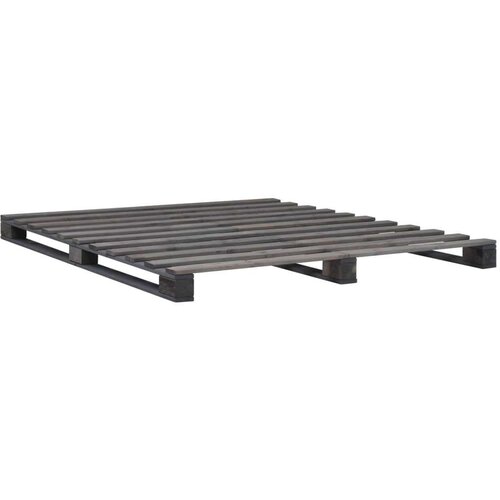  Za krevet od paleta od masivne borovine sivi 200 x 200 cm Slike