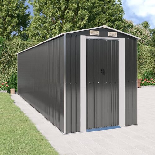 vidaXL Vrtno spremište antracit 192x689x223 cm pocinčani čelik Cijene
