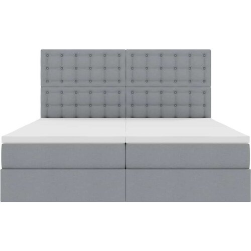 Krevet s od storage Svijetlo siva 180 x 200 cm Lažna koža Slike
