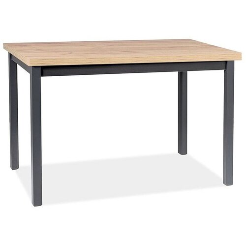  Stol ADAM 120x68 cm - laminirana ploča + MDF - hrast/crni Cene