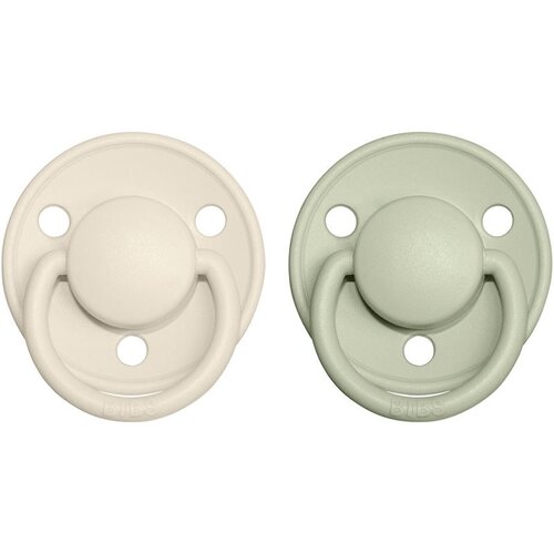 Bibs De Lux Natural Rubber Size 1: 0+ months duda Ivory / Sage 2 kos Cene