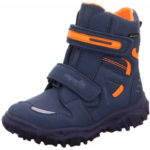 Superfit Čizme za snijeg 'Husky' tamno plava / siva / narančasta