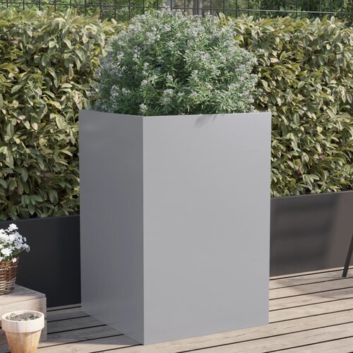 Furnova Cvetlično korito srebrno 52x48x75 cm pocinkano jeklo, (21920626) Slike