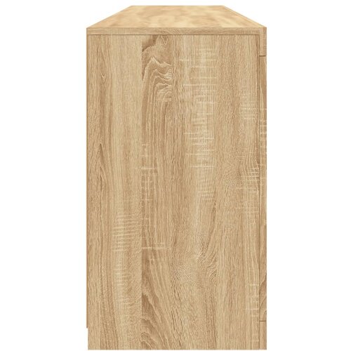  Komoda s LED svjetlima boja hrasta sonome 162 x 37 x 67 cm Slike