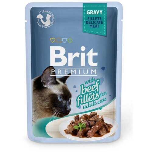 Brit sosić za odrasle mačke fileti govedine 85 g Cene
