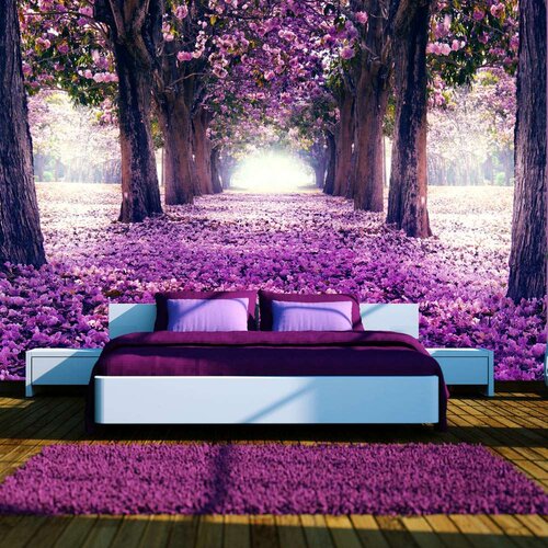  Samoljepljiva foto tapeta - Flower road 147x105 Slike