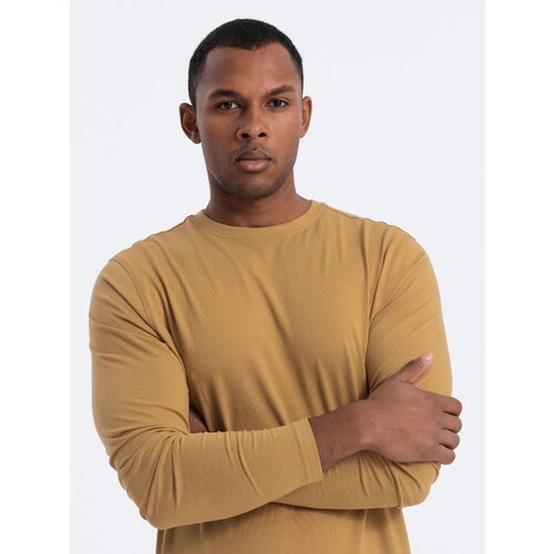 Ombre Men&amp;#039;s unprinted longsleeve - mustard Slike