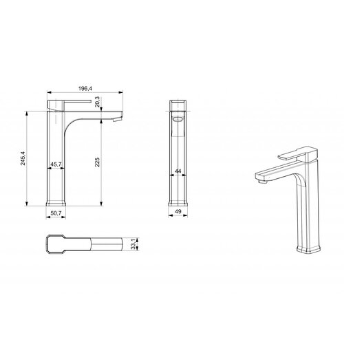 Sink Solution AZUR plus - visoka Slike