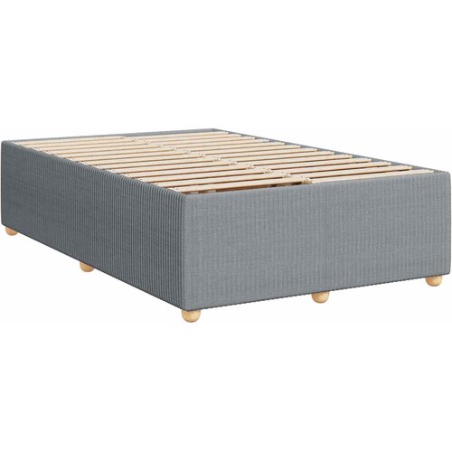  Boxspring krevet s madracem Svjetlosiva 120 x 190 cm Tkanina Slike