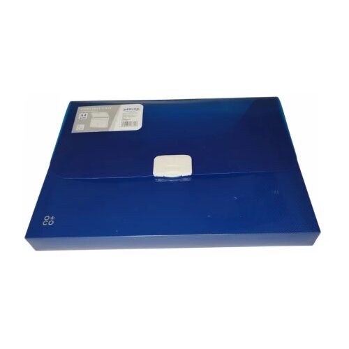 O+co Fascikla sa ručkom A4, 335x246x20mm, providna plava 04HBK261E Cene