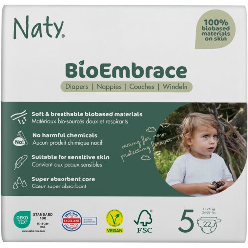 Naty BioEmbrace Pelene veličina 5 (11-25kg) Cene