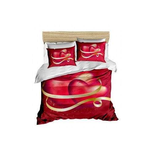 Lessentiel Maison Posteljina 152, 200x220cm, Crvena i bijela Cene