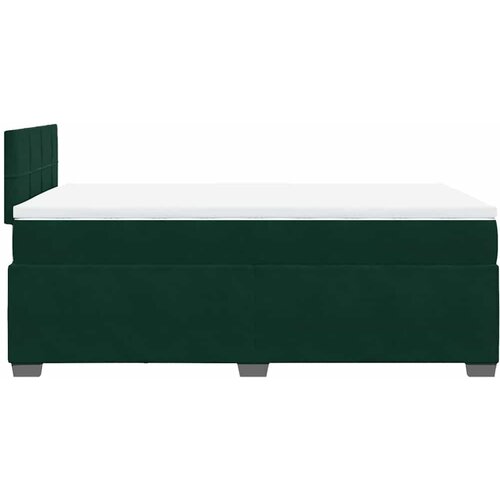 Box spring krevet s madracem tamnozeleni 120x200 cm bar&amp;scaron;unasti Slike