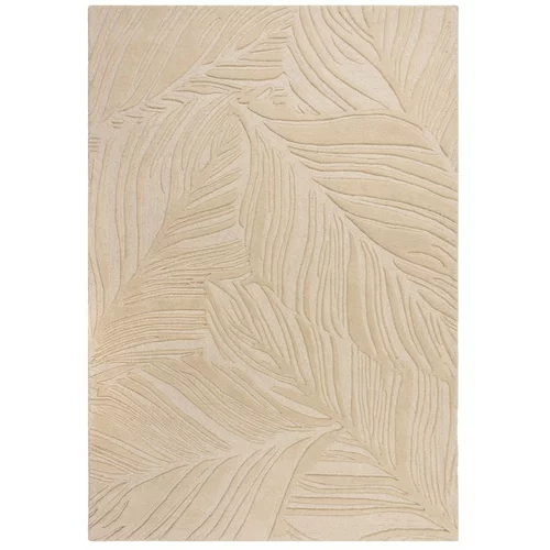 Flair Rugs Bež vuneni tepih Lino Leaf, 120 x 170 cm