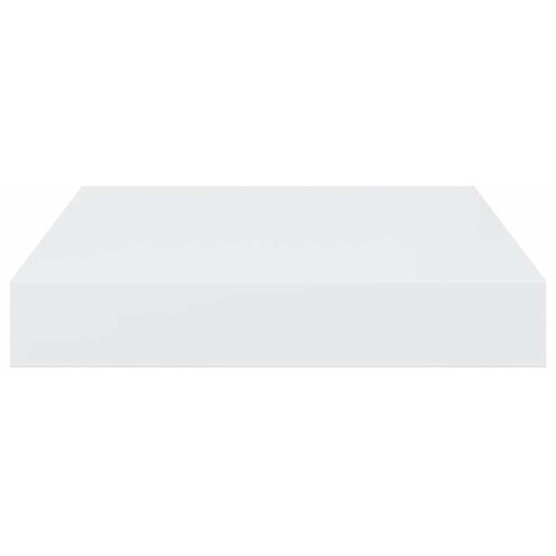  Plutajuće zidne police 2 kom sjajne bijele 23x23,5x3,8 cm MDF Slike