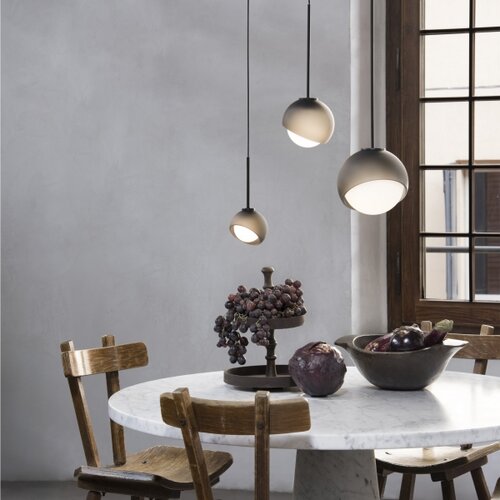 Ideal Lux viseća lampa na sajli bloom 1xE27/42W/230V pr. 17 cm crna Slike