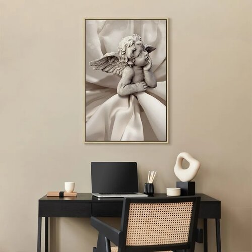  Slika - Love Thoughts (1 Part) Vertical 40x60 U prirodnom drvenom okviru Slike