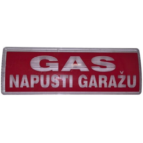 COFEM Svetleci panel Gas - jednostrani + nalepnica GAS NAPUSTI GARAŽU Cene