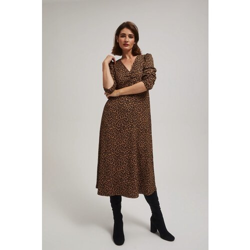 Moodo Midi dress with leopard pattern Cene