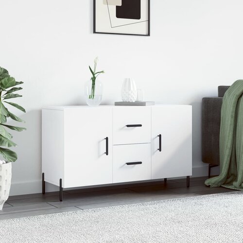The Living Store Komoda bela 100x36x60 cm inženirski les - Komoda, (21662782) Slike