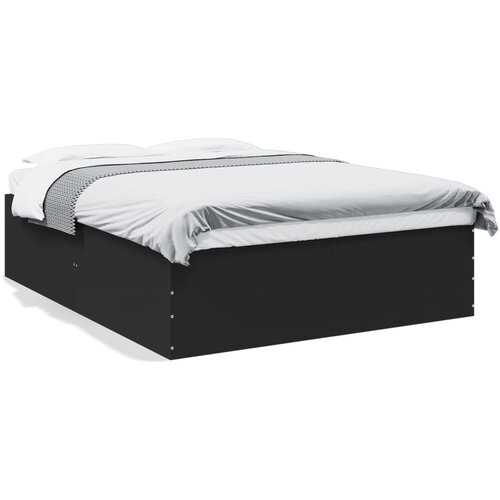 vidaXL Okvir za krevet crni 150x200 cm konstruirano drvo Cene