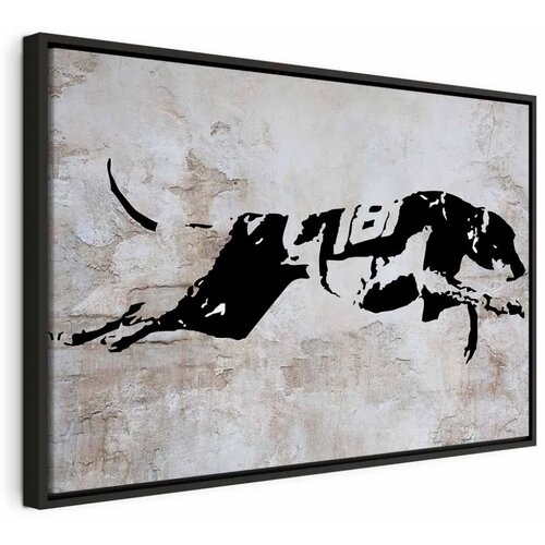  Slika - Greyhound Race (1 Part) Wide 60x40 U crnom drvenom okviru Cijene